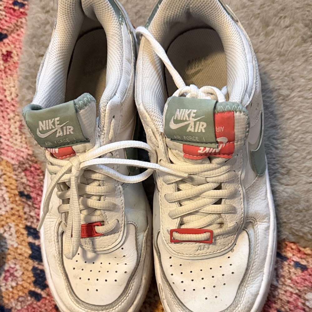 Nike Air Force Kids Sneakers - White and Red